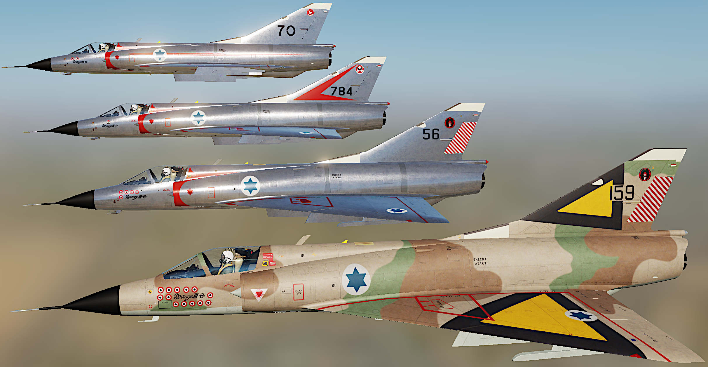Israeli Mirage IIIC Shahak Skinpack