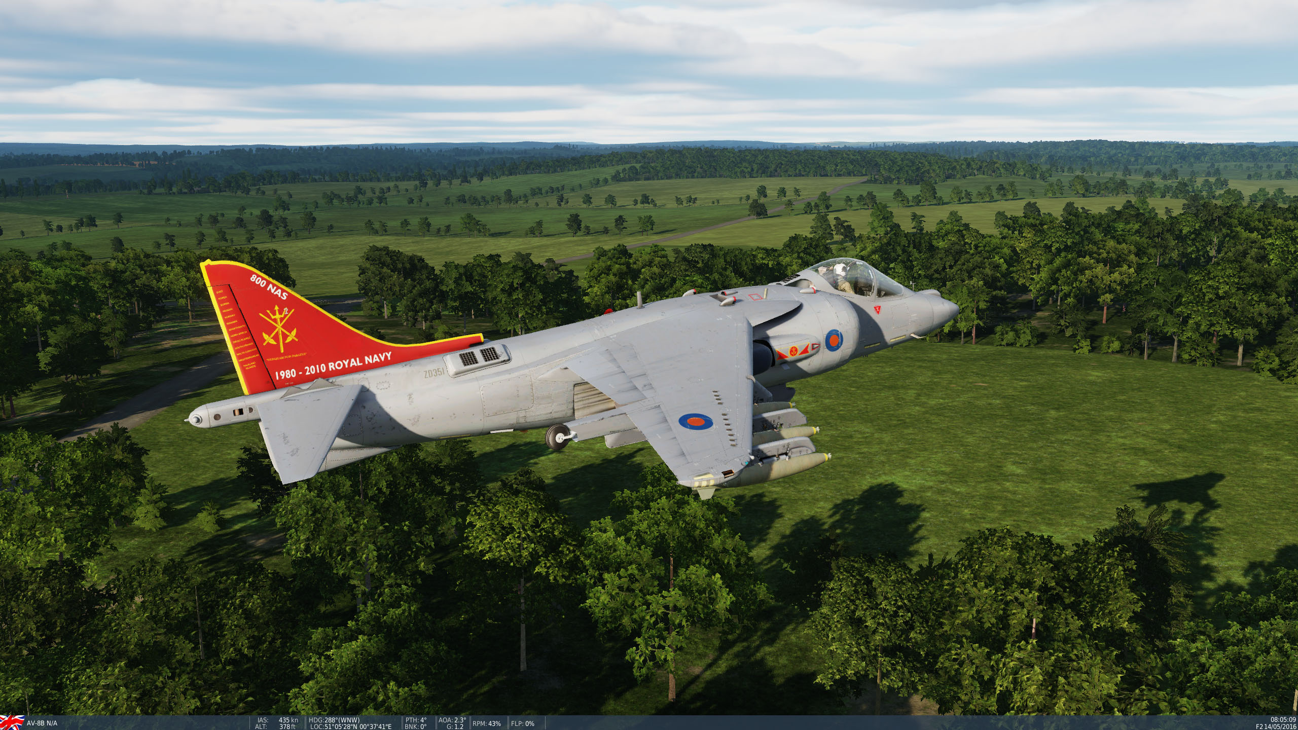 AV-8BNA Harrier. ZD351 special based at Cottesmore