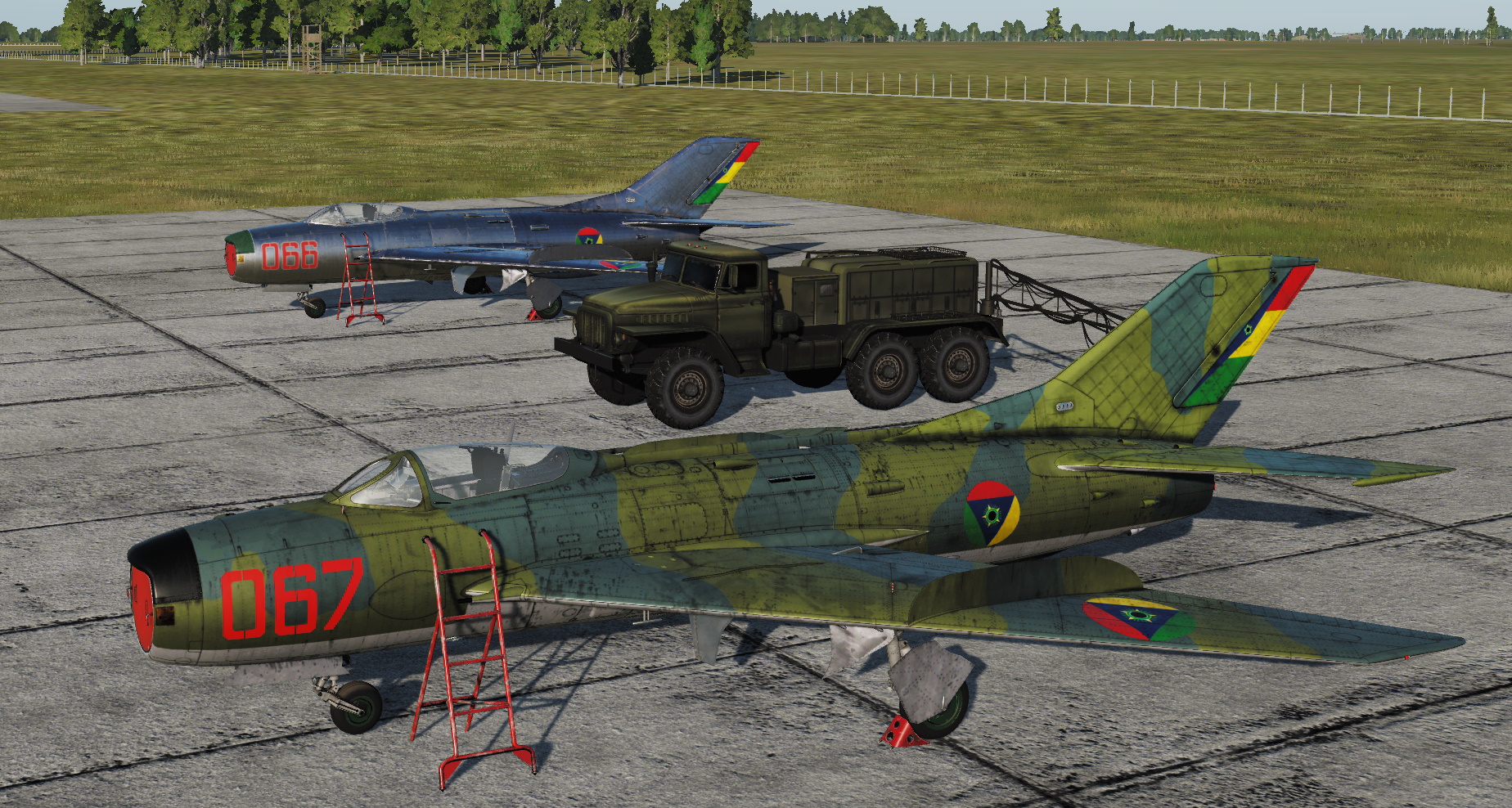 Tropico MiG-19P skins (fictional)