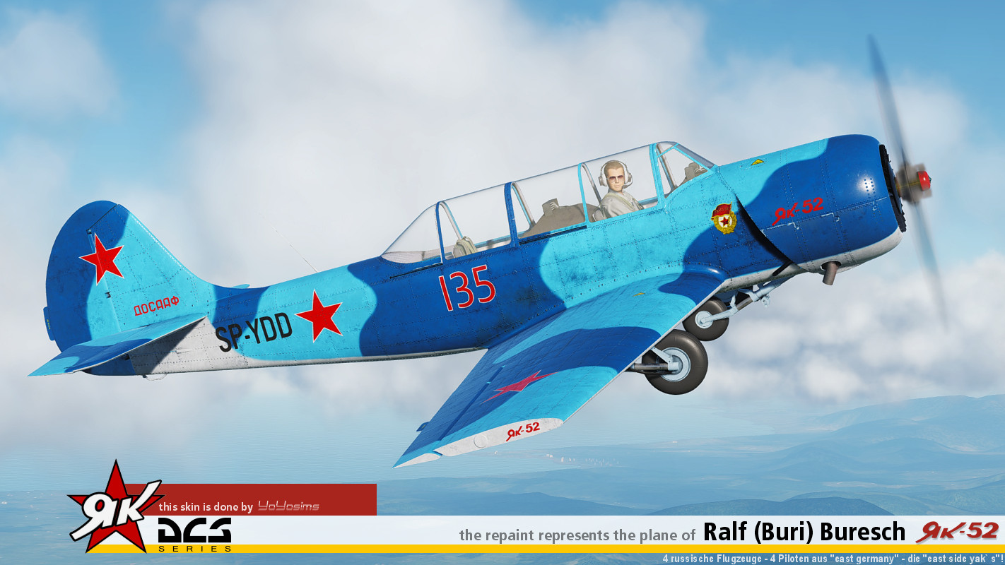 Yak-52 of Ralf Buresch, Flugplatz Köthen, 2019