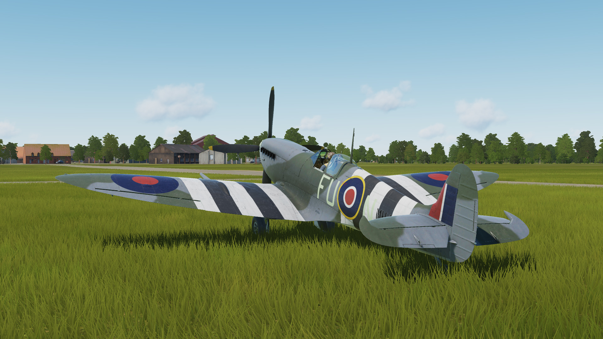 Spitfire Mk.IXc RAF Default with invasion stripes