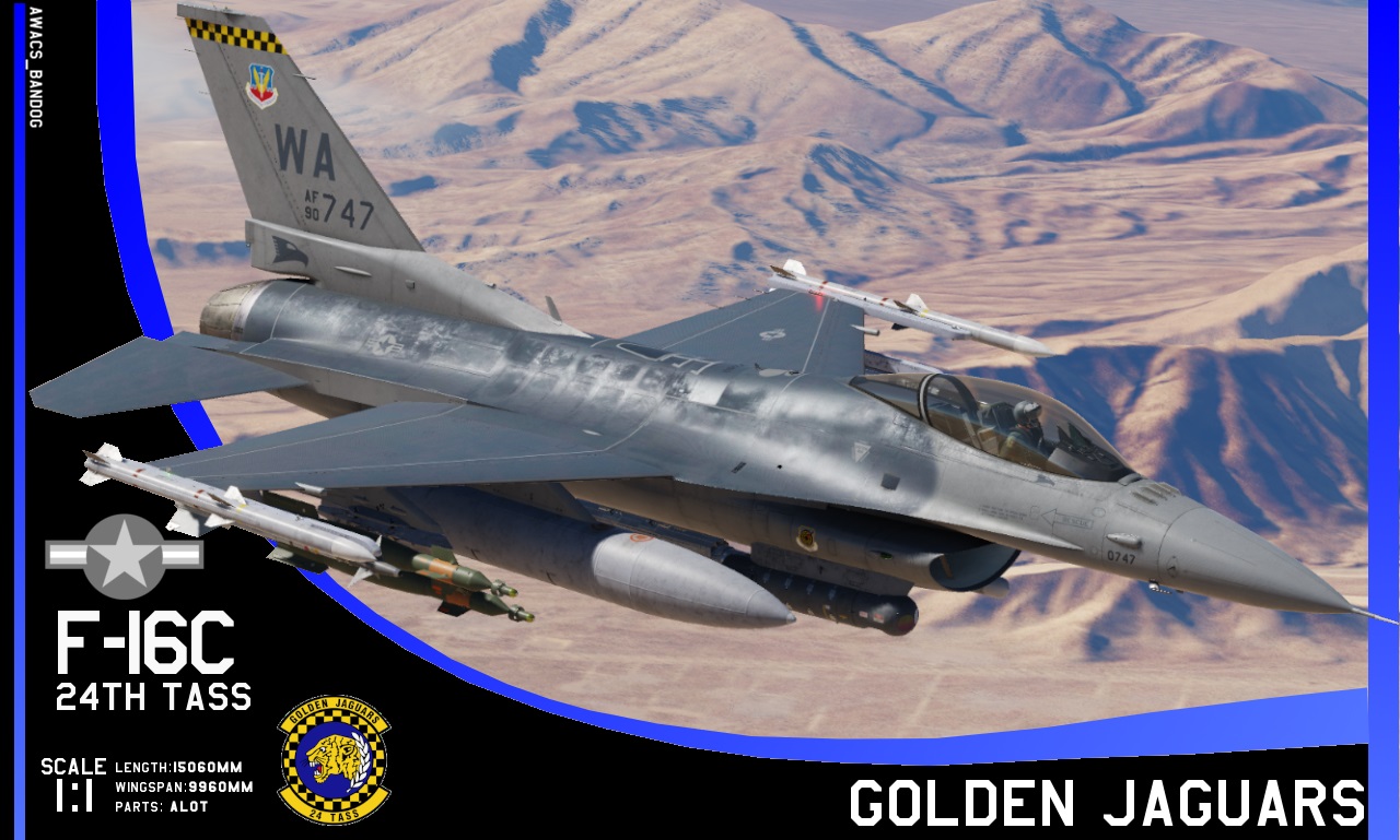 24th Tactical Air Support Squadron "Golden Jaguars" F-16C