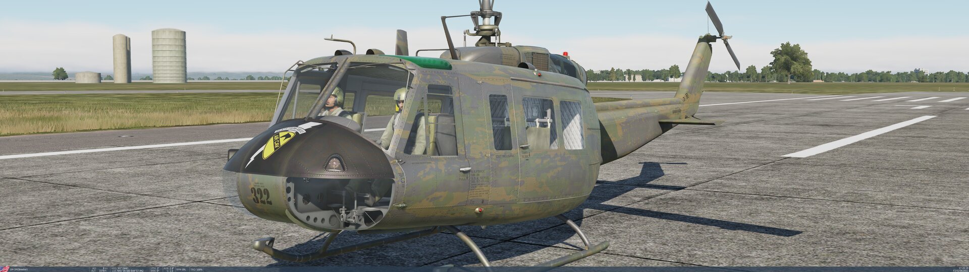 UH-1H CAV Tiger Stripe