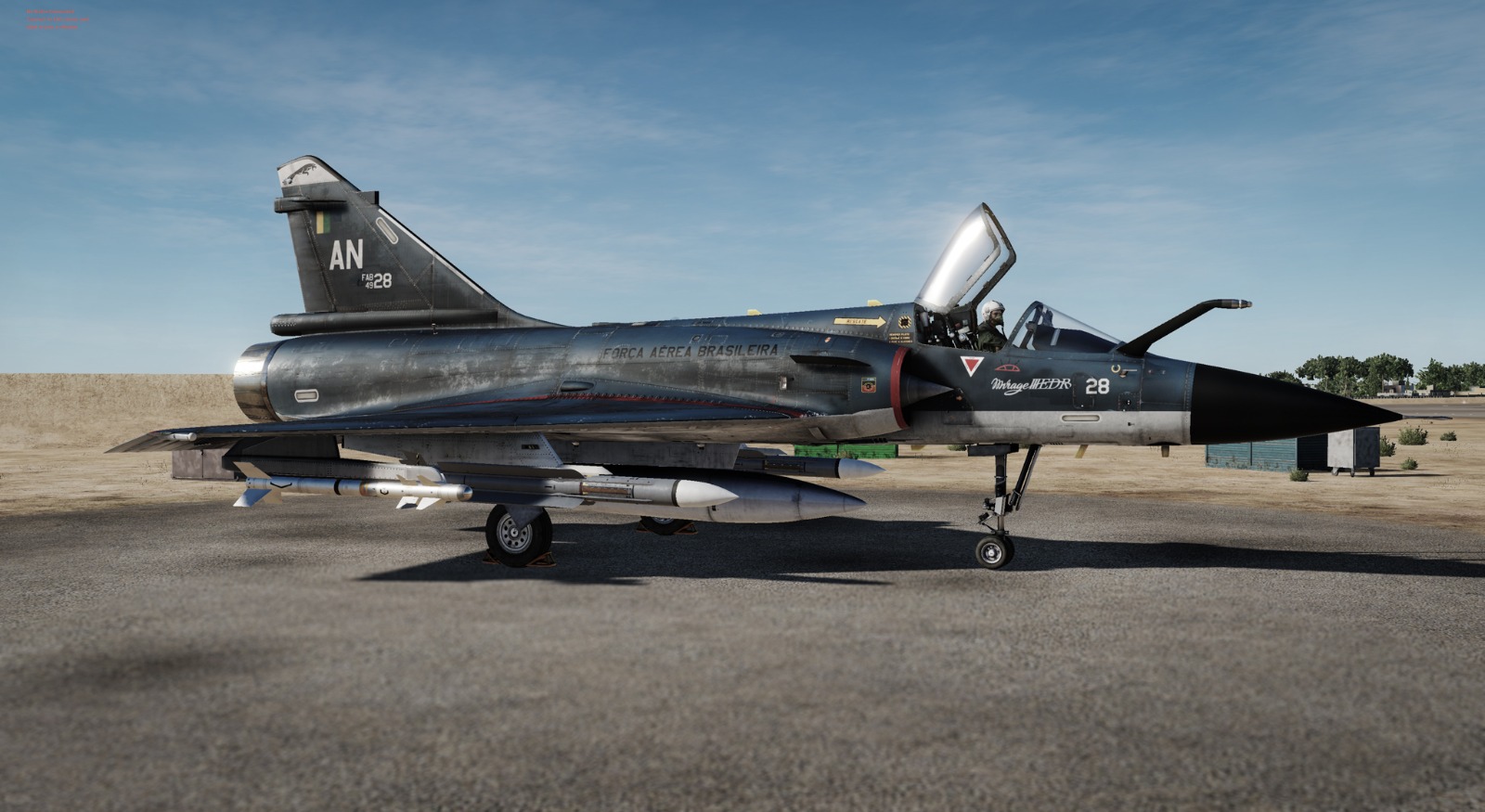 Pintura Mirage III em 4K para o M2000