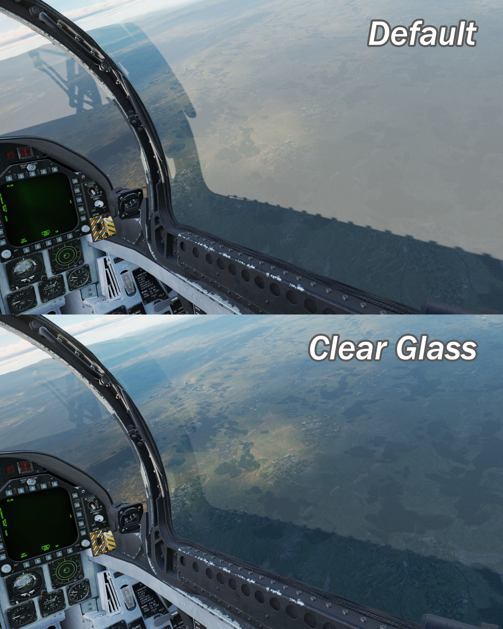 Clear Canopy Glass