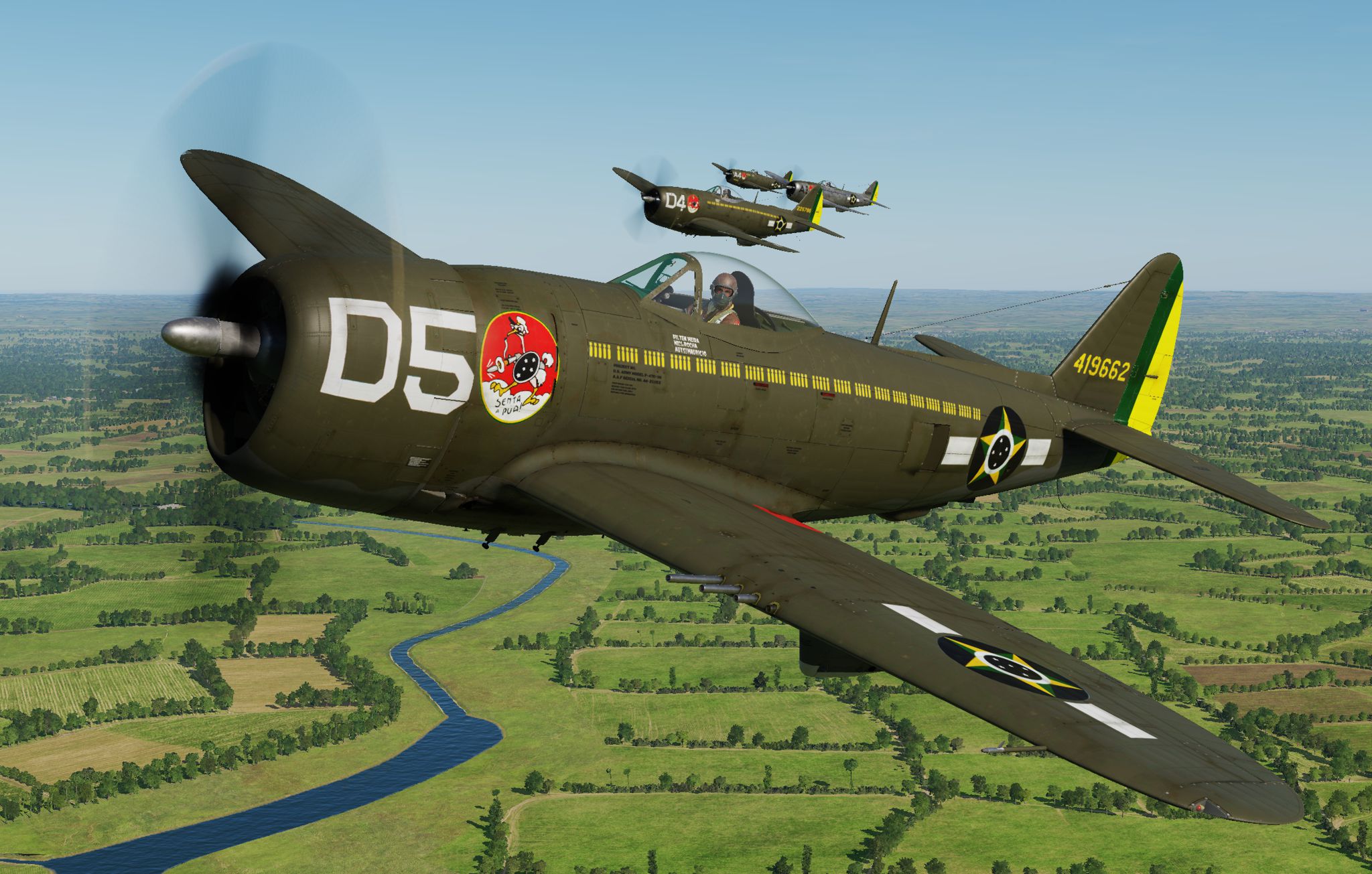 P-47D - 1st Brazilian Ftr Sq - Jambock D5 - 2nd Lt Meira (update vs 2.2)