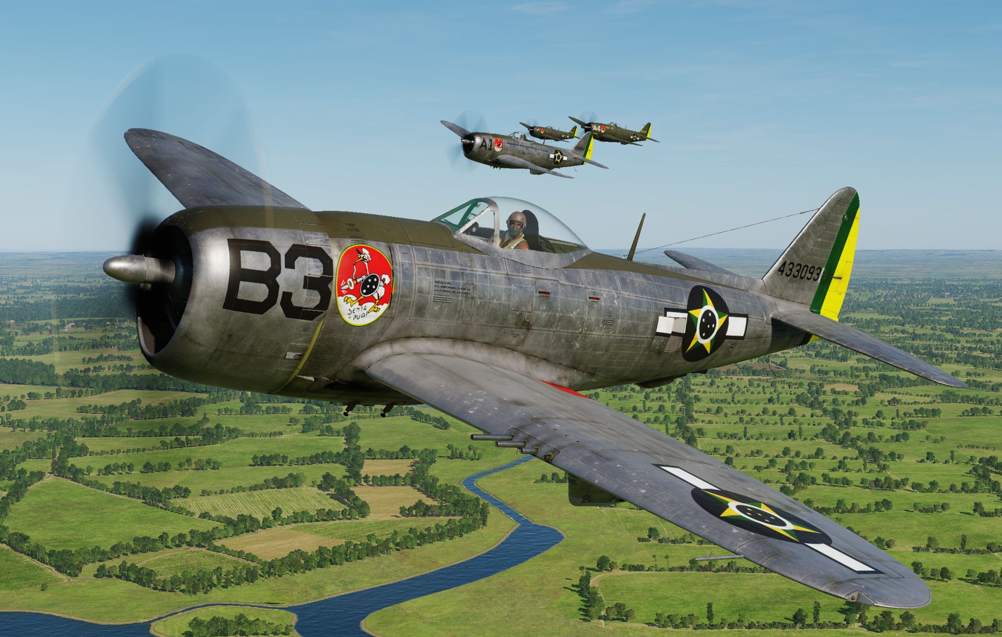 P-47D - 1st Brazilian Ftr Sq - Jambock B3 - Canario (update vs 2.2).