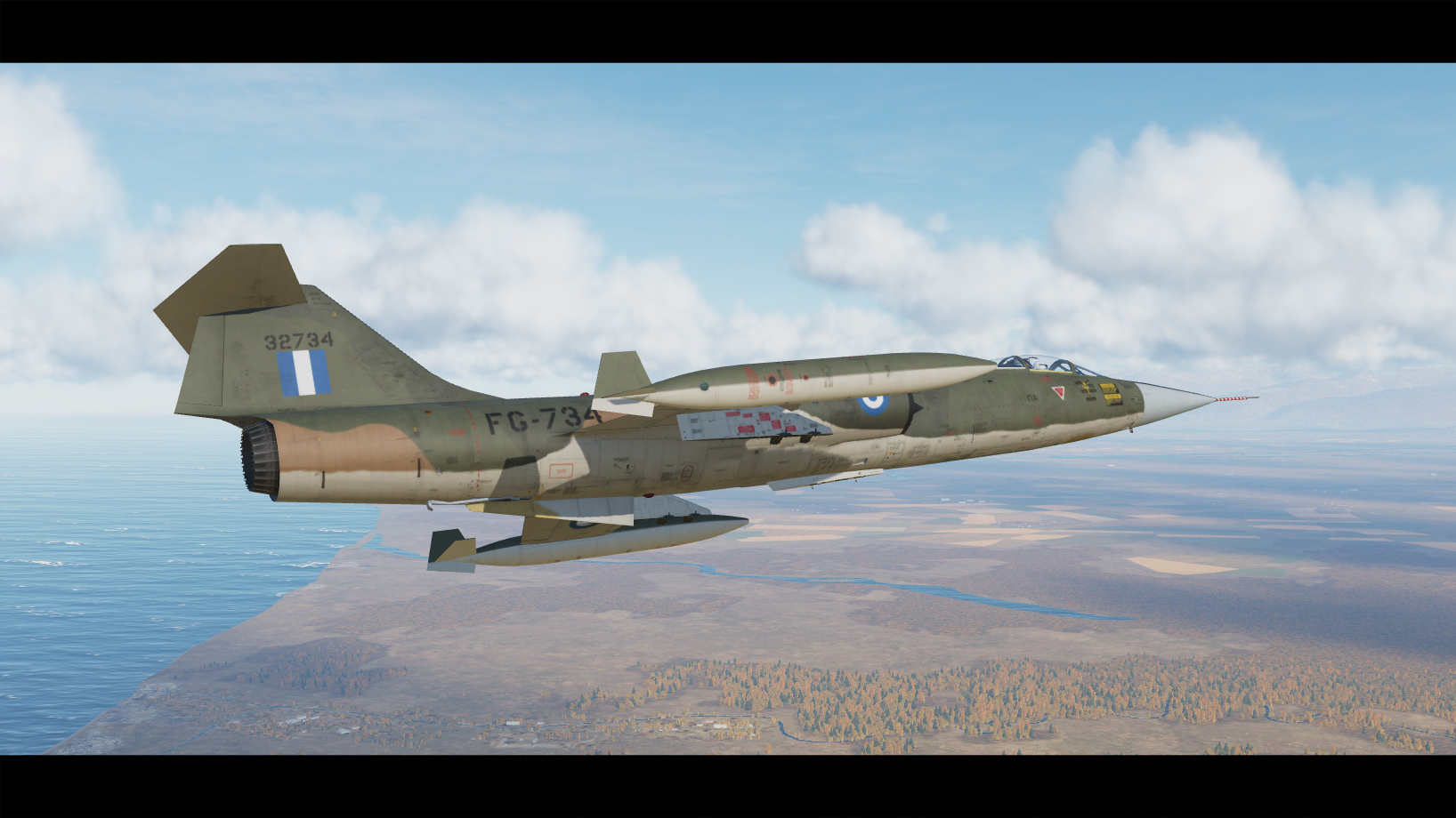 F-104G Hellenic Air Force Sea Camo Skin