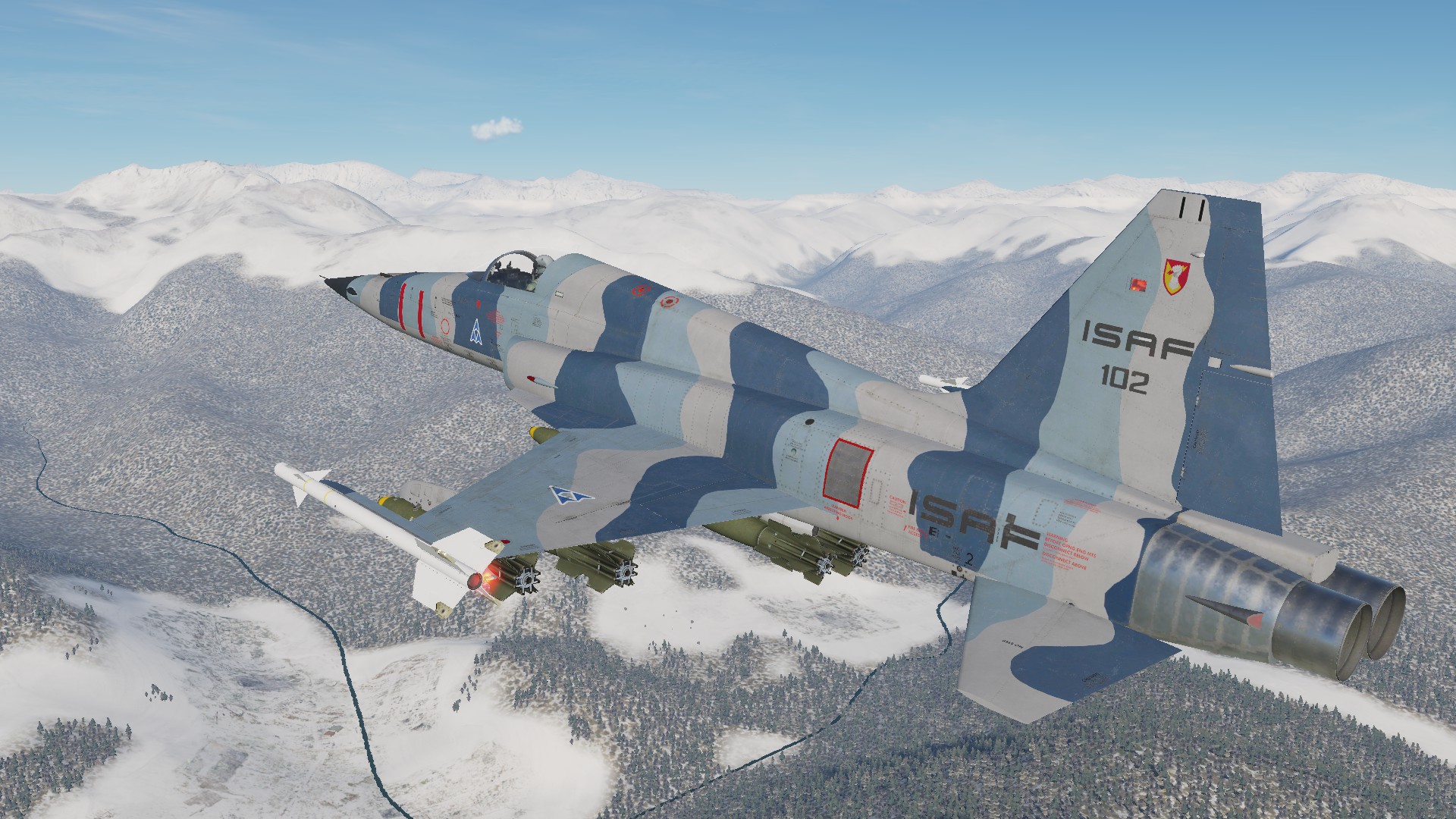 Ace Combat 5 - Mission 01 - Shorebirds - For Belsimtek's F-5E Tiger II -  No mods version.