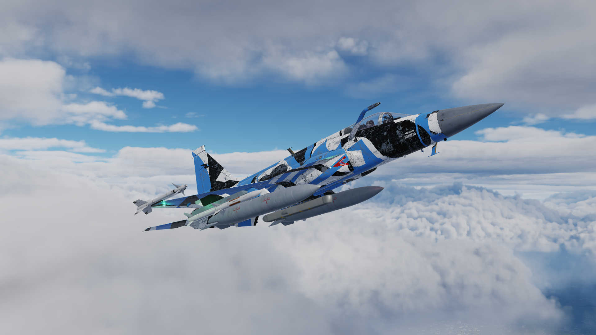 JF-17 Dazzle livery (worn out)