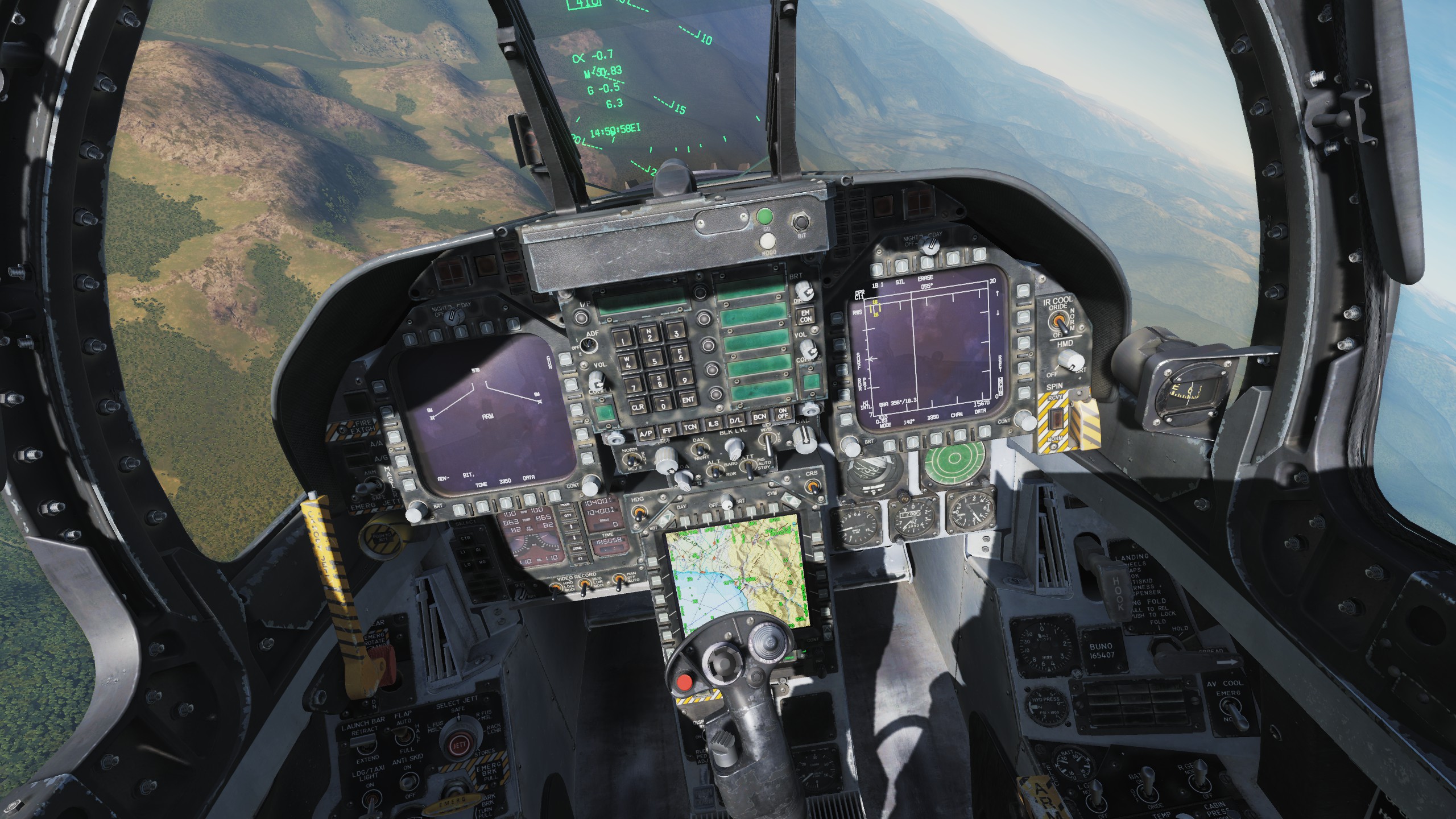 F/A-18C Dirty/Dusty cockpit mod 