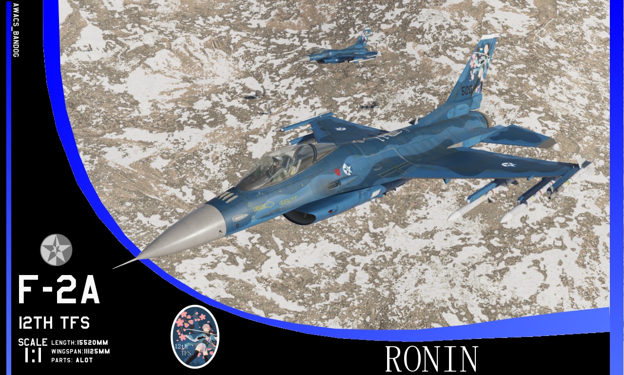 Ace Combat - 12th Tactical Fighter Squadron "Ronin" F-2A Viper Zero