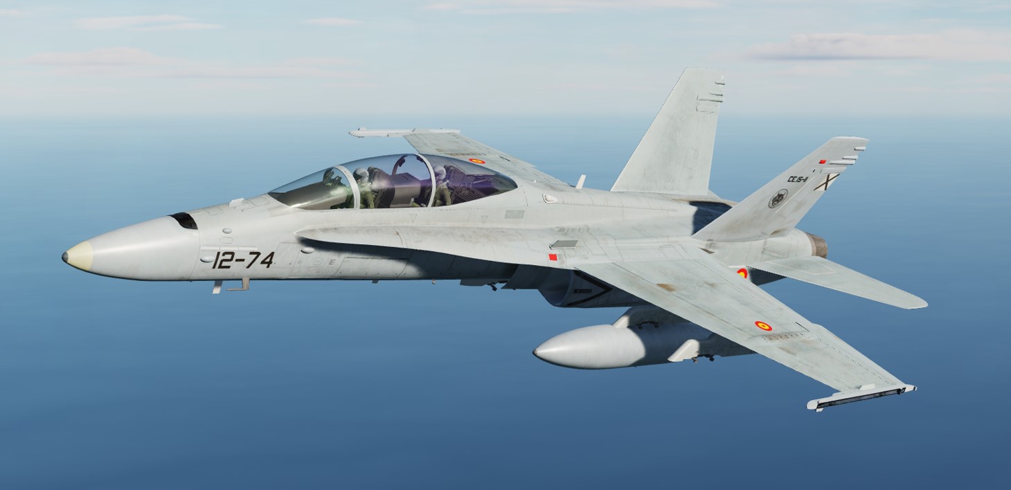 F-18 biplaza Ala 12 (12-74/CE.15-11) para el mod del F-18D