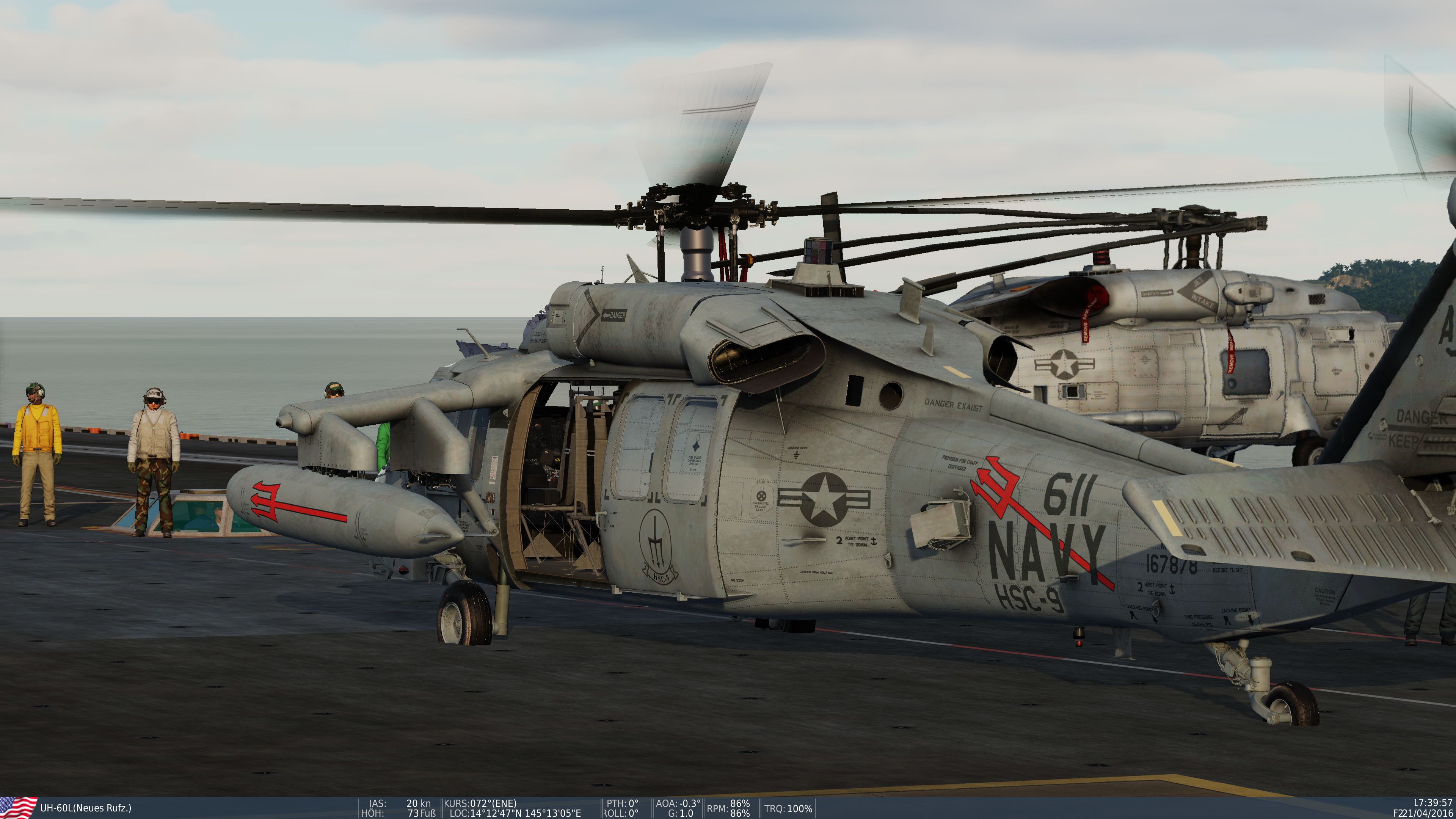 UH-60L US -Navy - HSC-9 - Trident 611 / v1.2 Ready