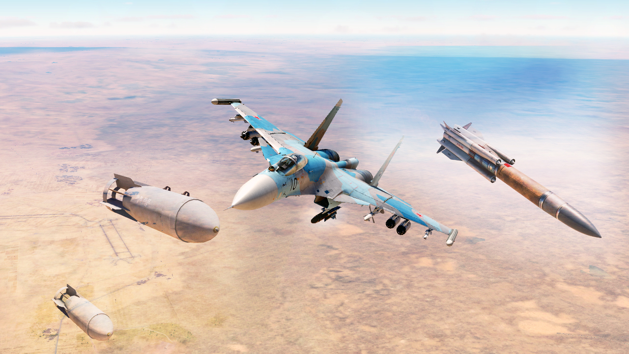 Су-33 подавление ПВО противника ЗРК Патриот и атака ПЗРК и зенитных средств противника (v1.0)