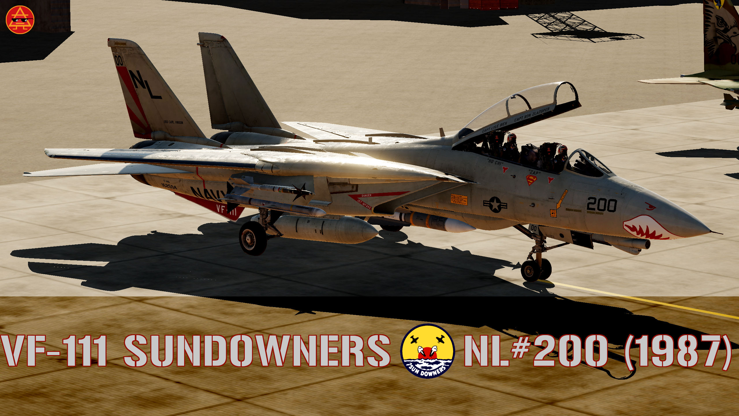 VF-111 "SUNDOWNERS" NL#200 - 1987 (F-14A)