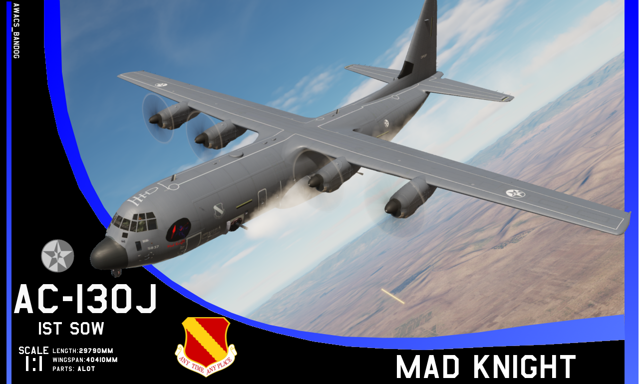 Ace Combat - 1st Special Operations Wing AC-130J "Mad Knight"