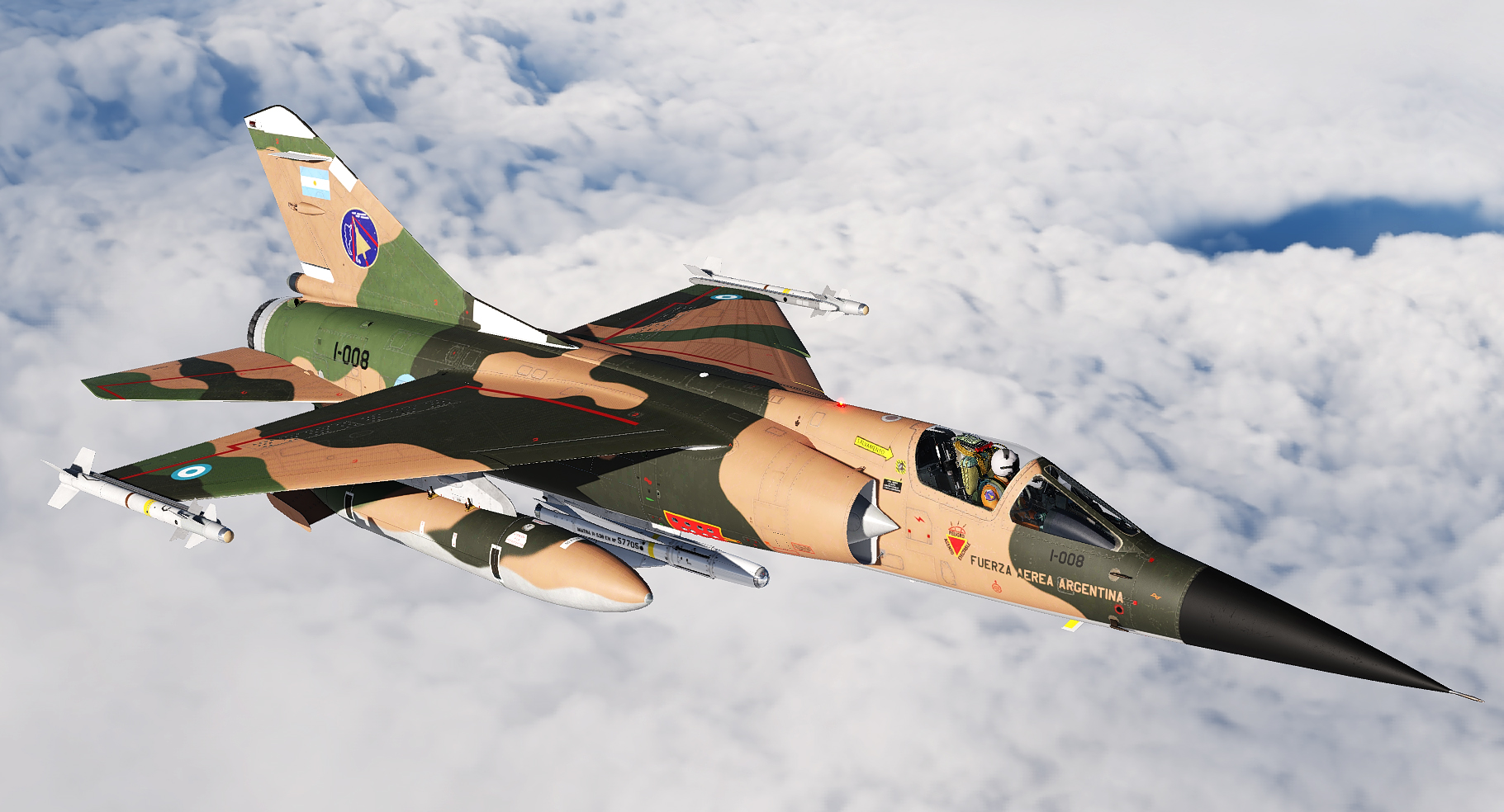 Mirage F1-CA (Fictional F1-C/EE)