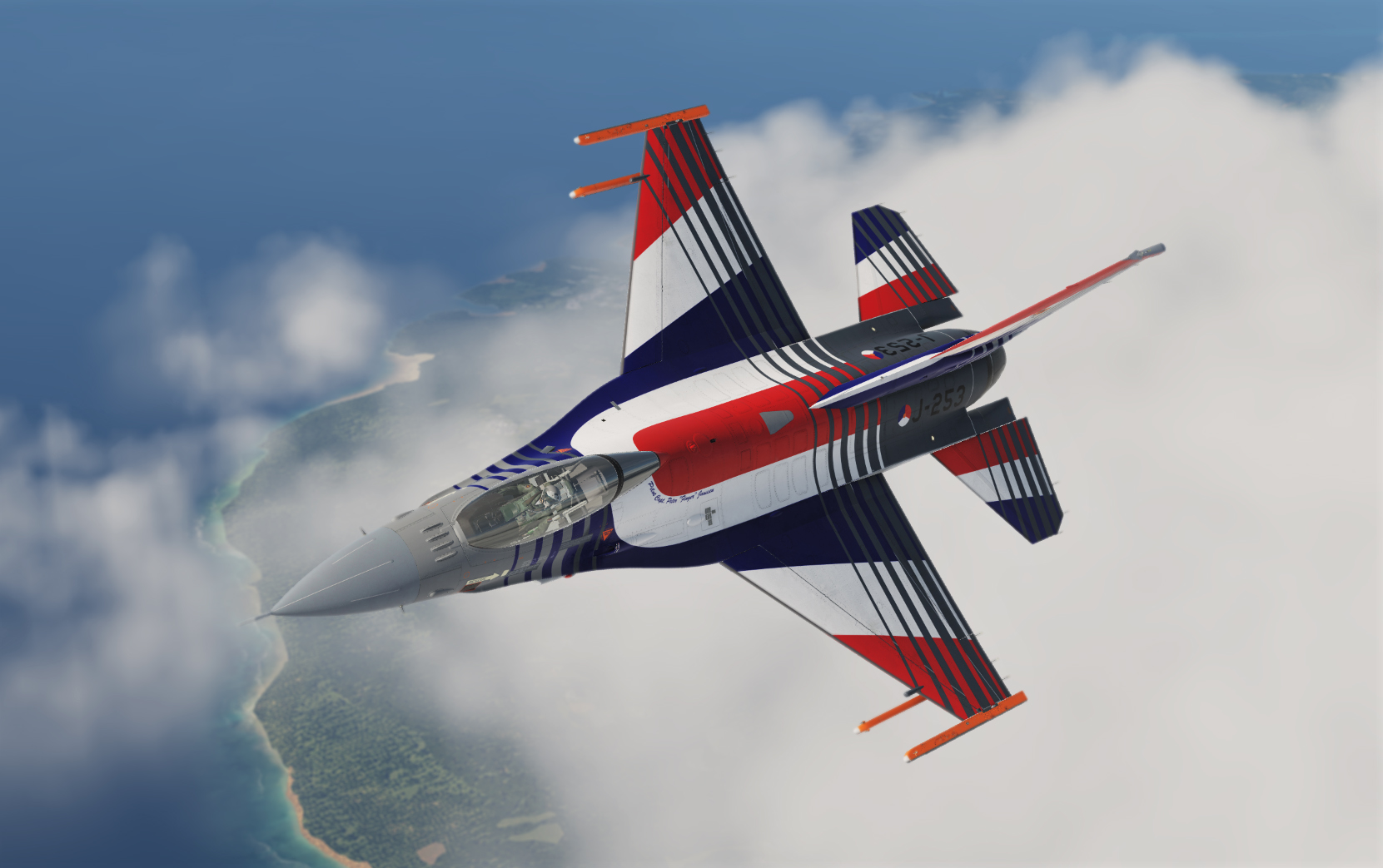 RNLAF F16a 1994 313 Squadron Solo Display   