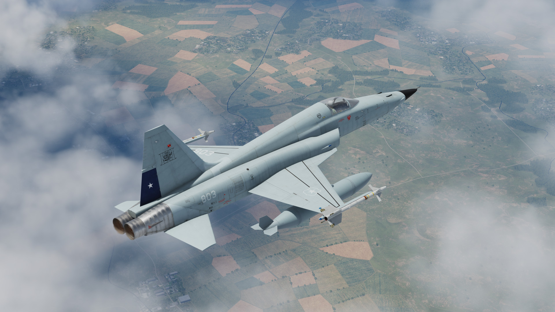 F-5E Tiger II in colors of F-5E Tigre III of Chilean Air Force (FACH) - DCS 2.7