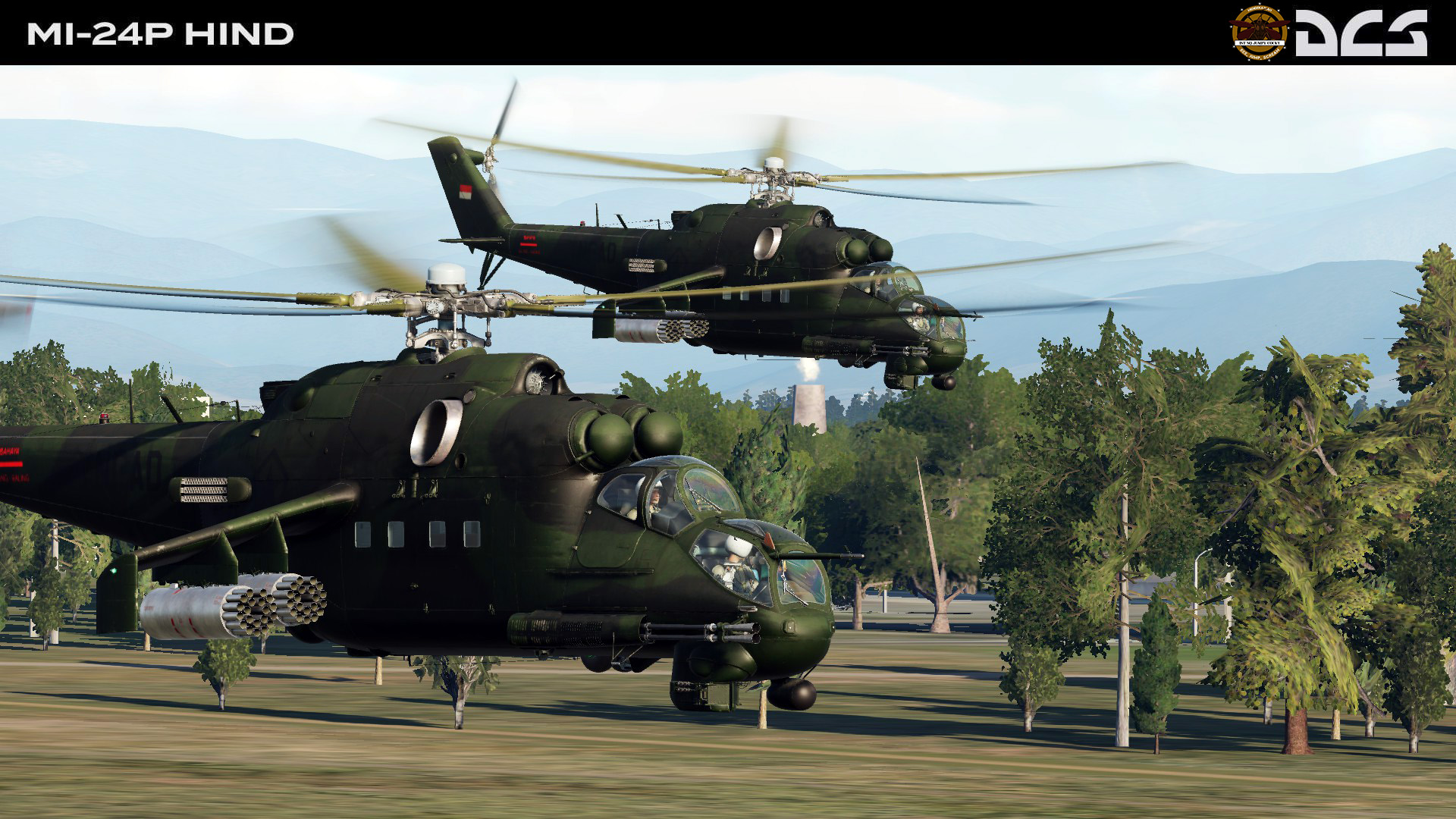 Mi24P (Mi-35) Indonesian Ground Force Green and Camo Livery - 20231110