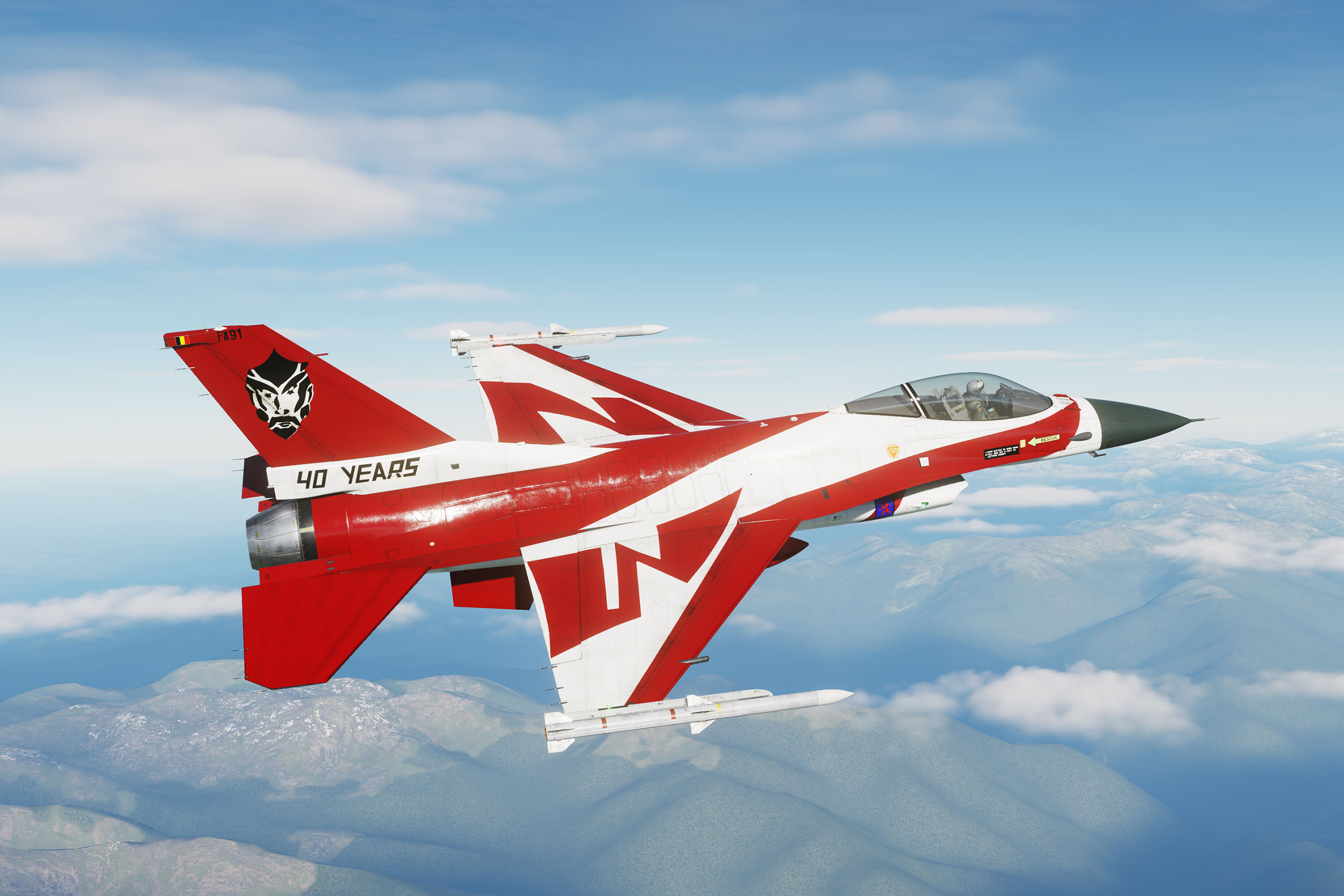 BAF FA-91 -Special Paint 40 Years - 23rd Devil Squadron - 10th Tac. Wing Kleine-Brogel