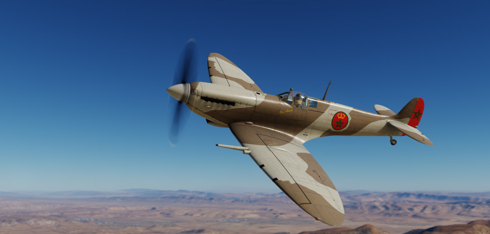 Spitfire modern desert skin - UK & Morocco