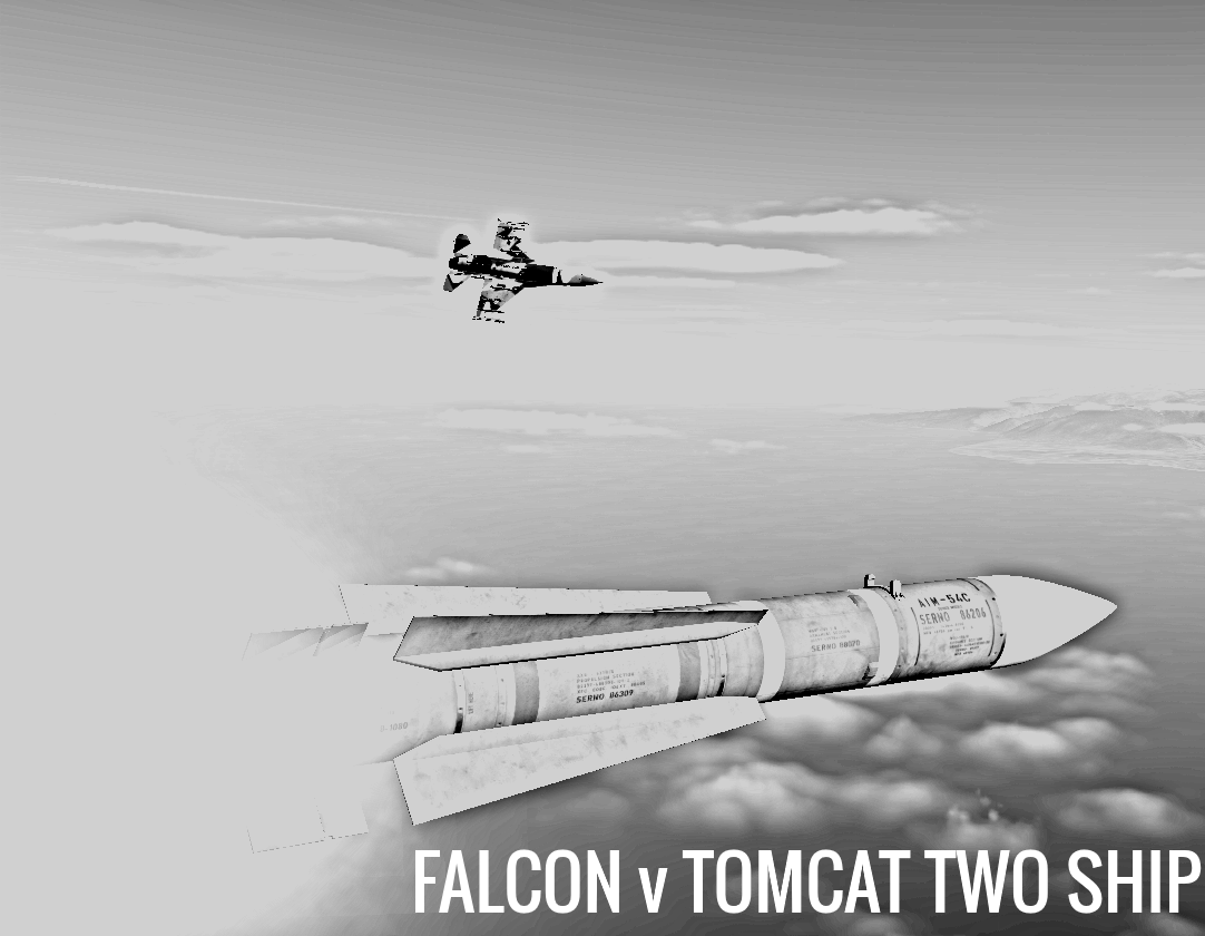 F-16C v Tomcat Twoship (AIM-54C Notch Trainer)