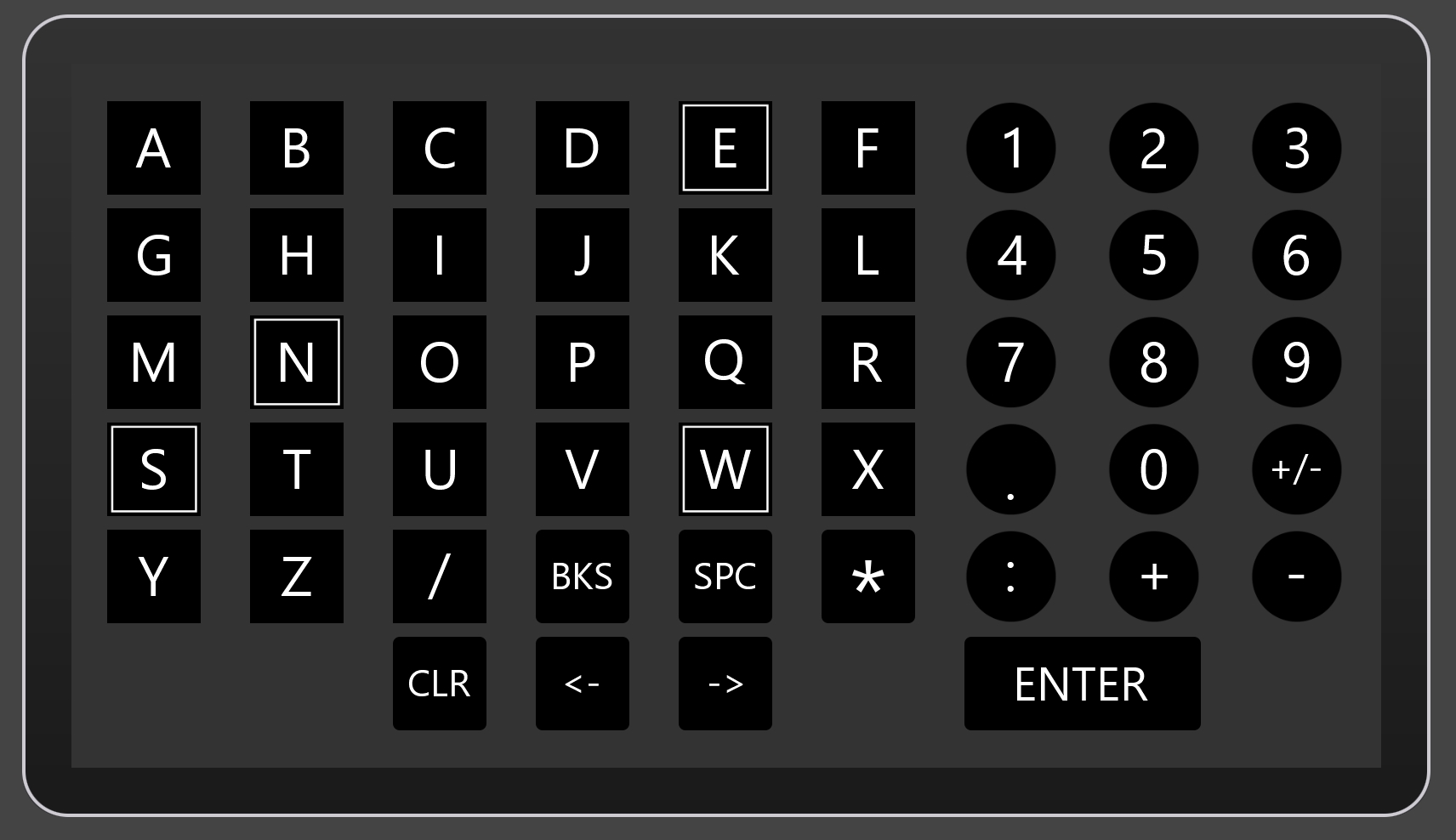 AH-64D Keyboard Unit Page for Touch Portal v1.0