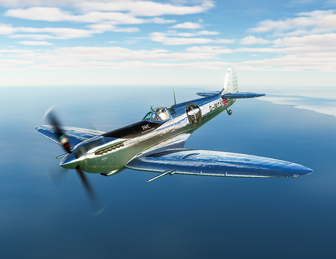 Boultbee Flight Training's Silver Spitfire 