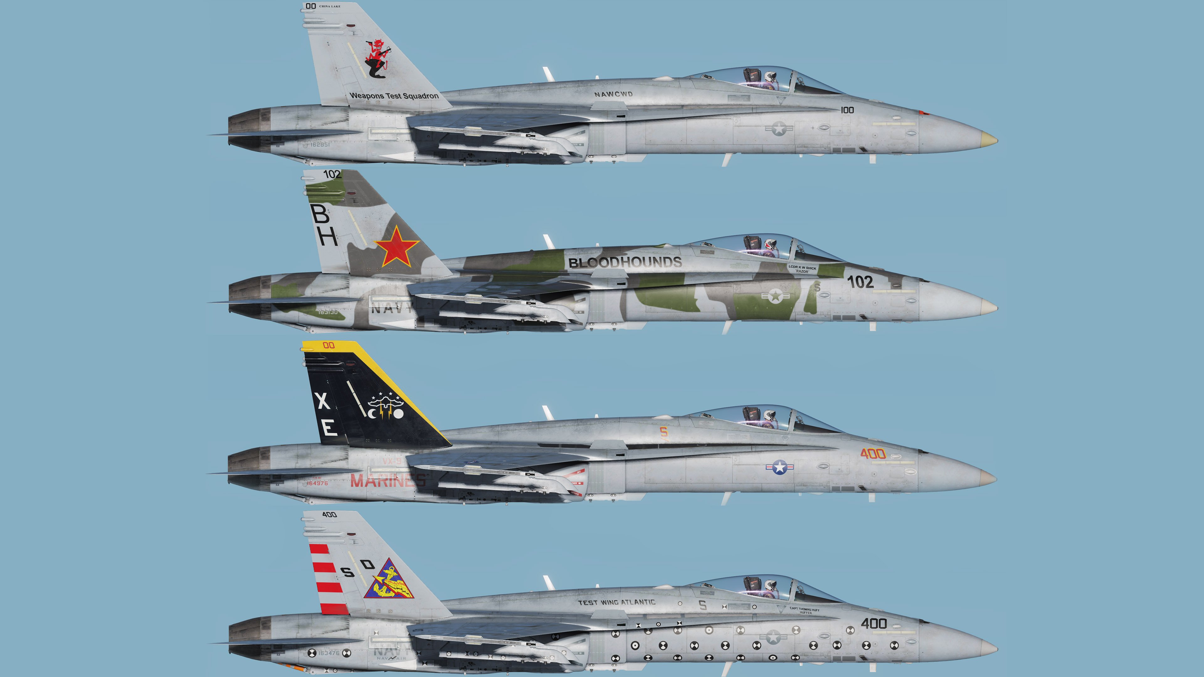 Vx 9 Vx 23 Vx 30 And Vx 31 Liveries For The F A 18c