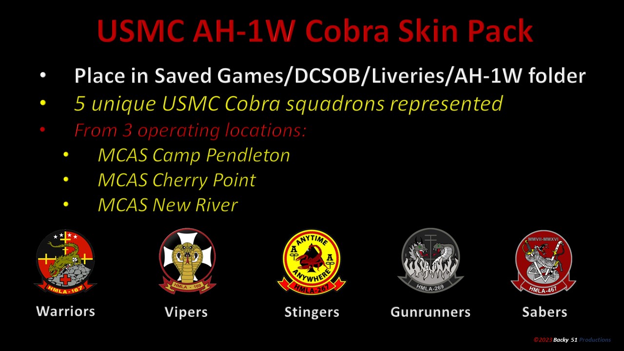 USMC AH-1W Cobra Skin Pack