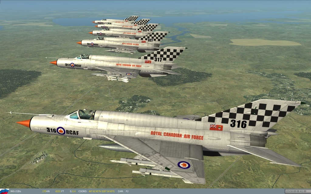 MIG-21bis  Canada CF-121 "Red Hawks" Skin Pack  (Part2)