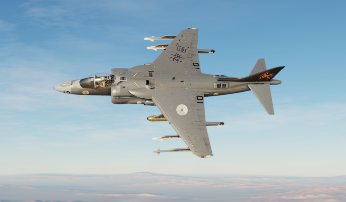 AV-8b Harrier fictional  livery RNLAF 323 squadron 'Hara Kiri'