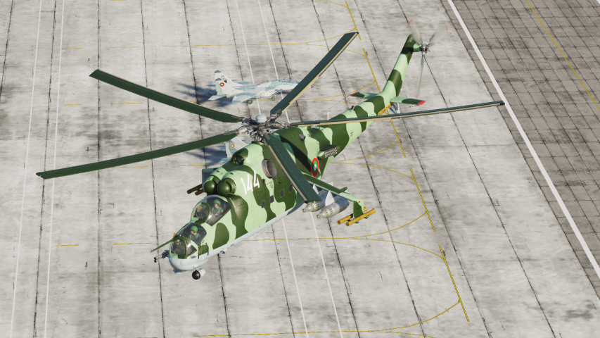 Bulgarian Air Force Mi-24V 144 after overhaul