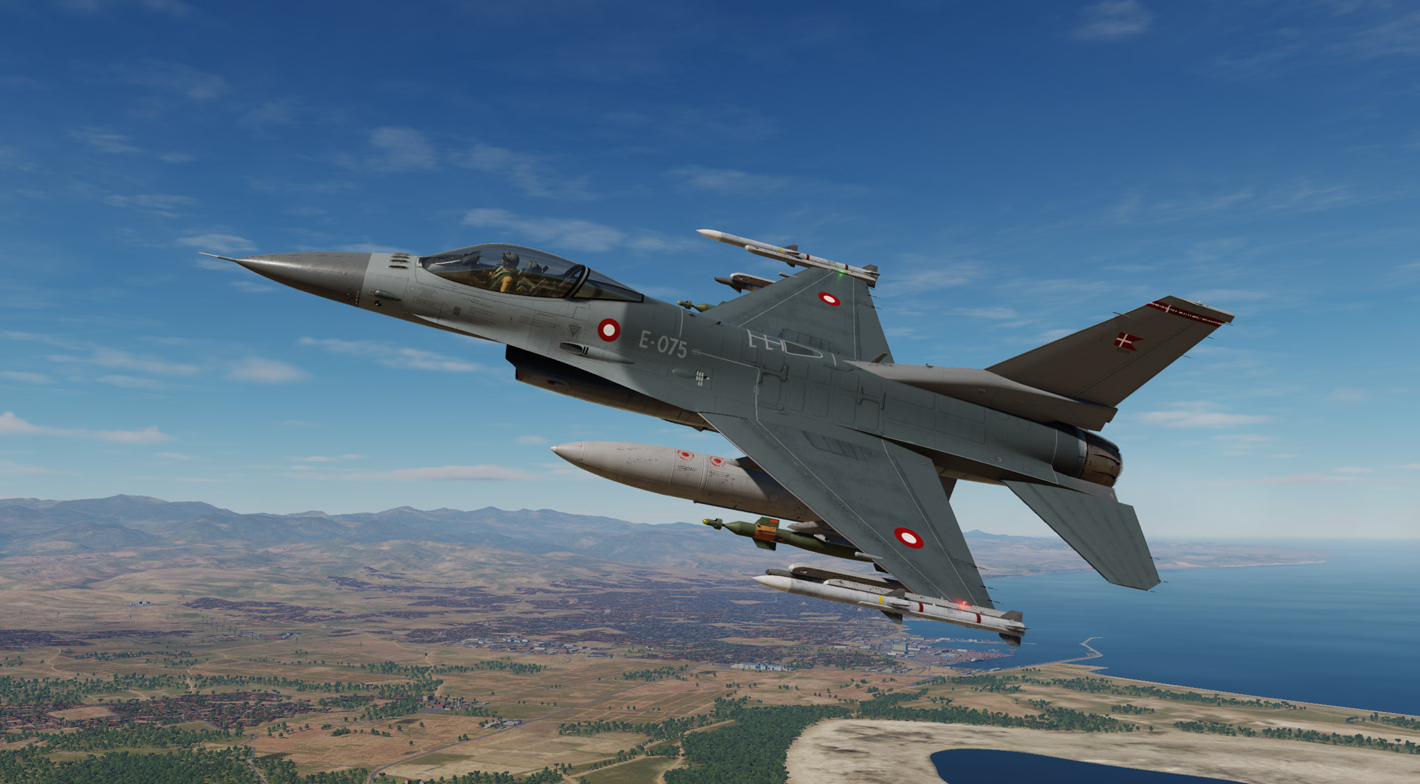 RDAF F-16AM Fighting Falcon E-075 CET VIKINGS 2010