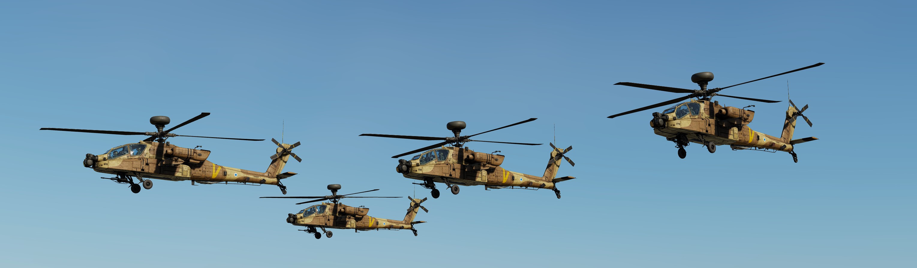 IAF - AH-64D - 113th Hornet Squadron - Additional bort numbers