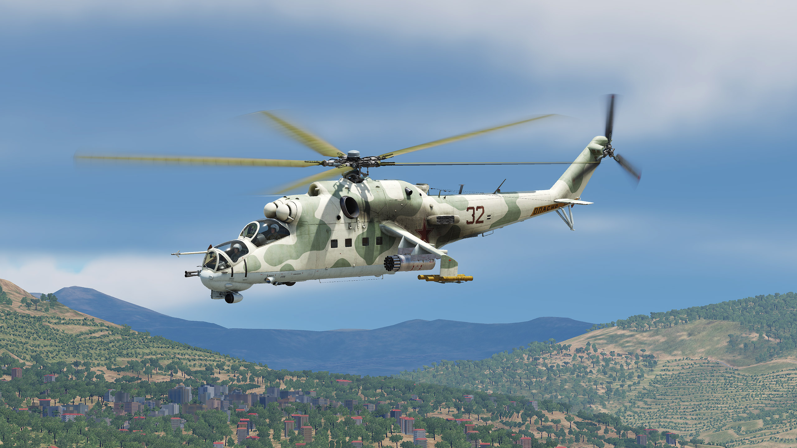 Mi-24P Russian Air Force - Sand & Green Camouflage