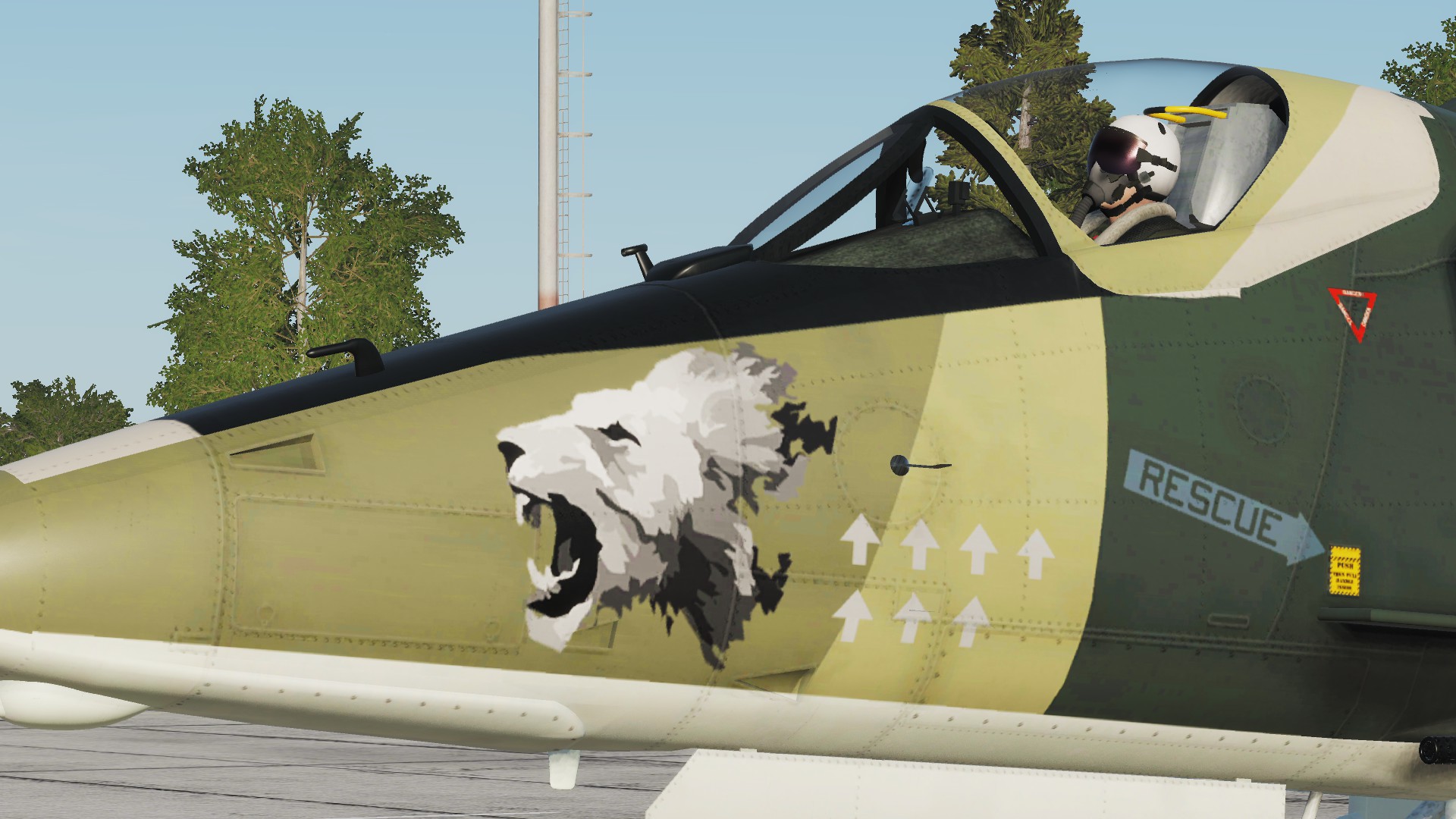 Hoggit Air Force - Kutaisi Lions (A-4E-C Skyhawk livery pack)