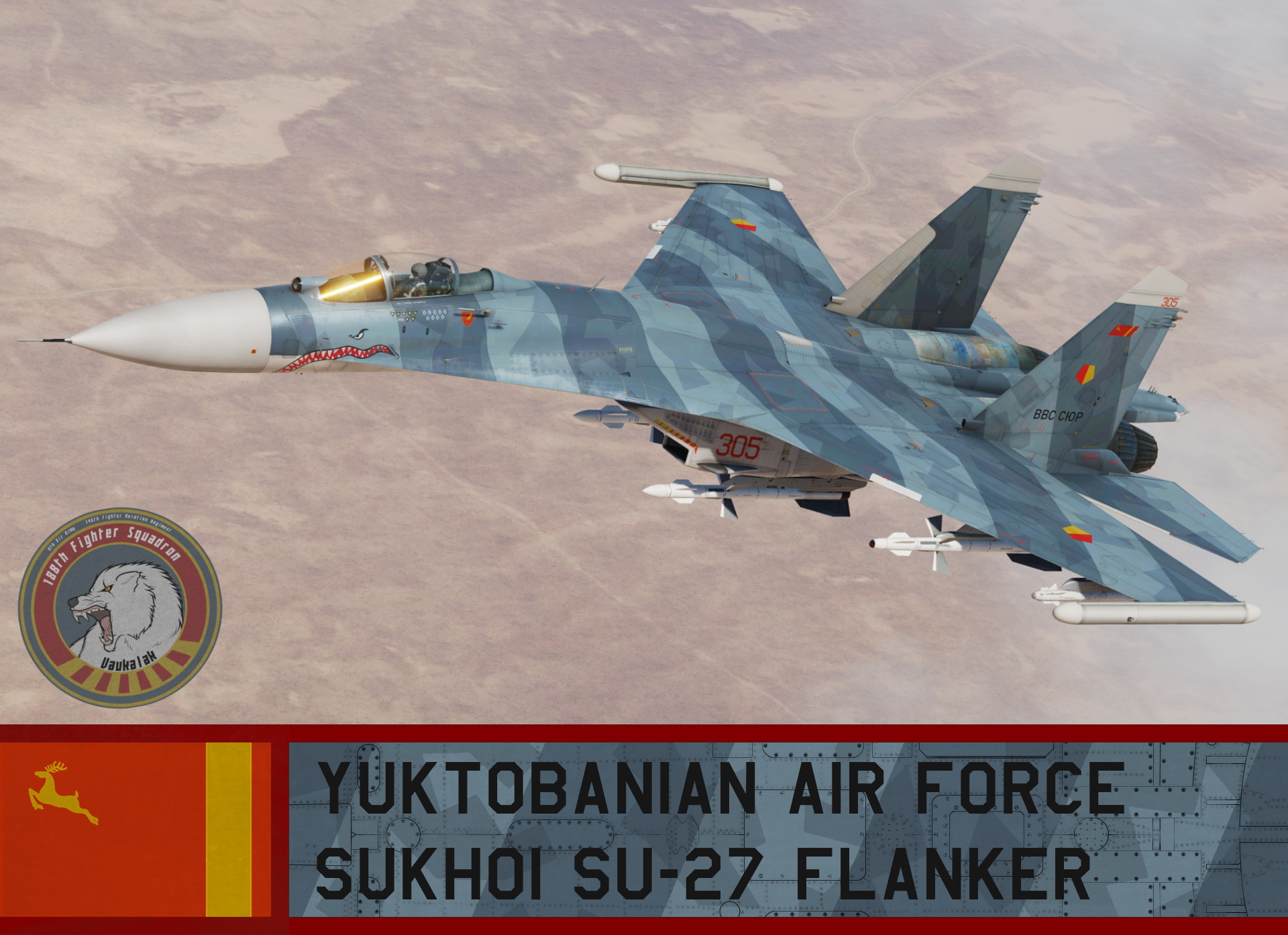 Yuktobanian Air Force Su-27 - Ace Combat 5 (188th Fighter Squadron)