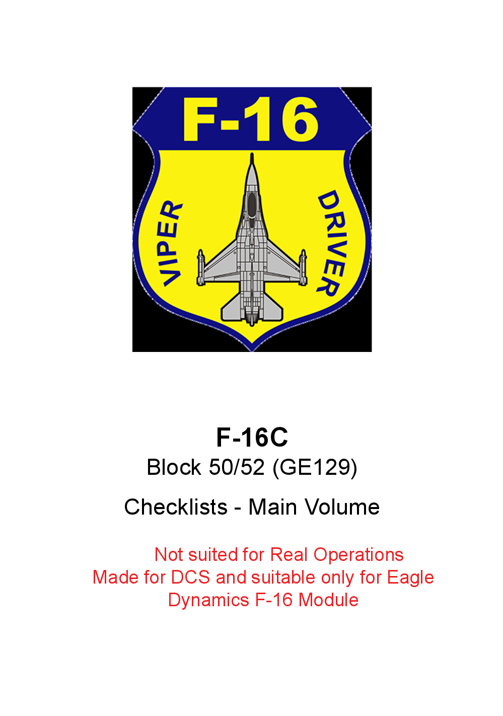 F-16C Checklist !!IUPDATED 23.06.09!!