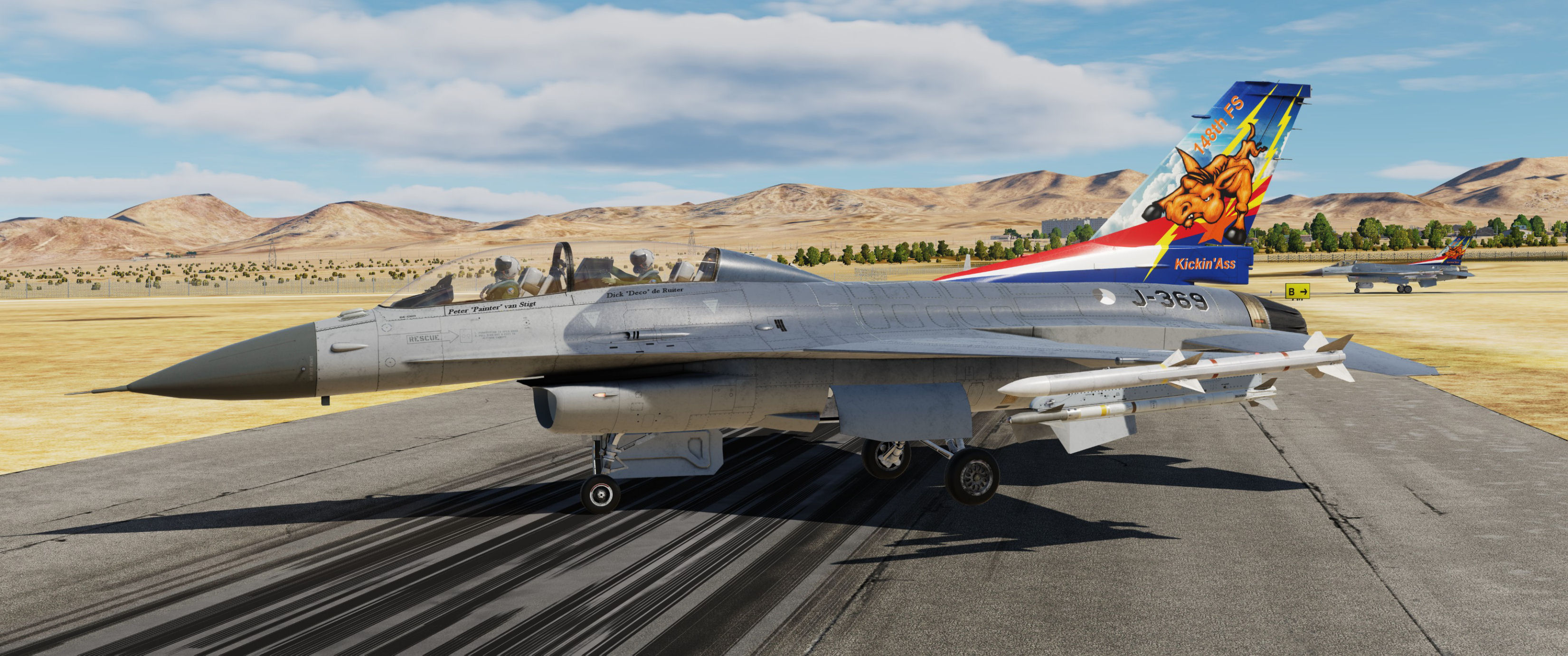 F-16D(BM) SUFA Mod J-369 - Special Tail Design - 148 FS Kickin' Ass, the RNLAF F-16 OCU