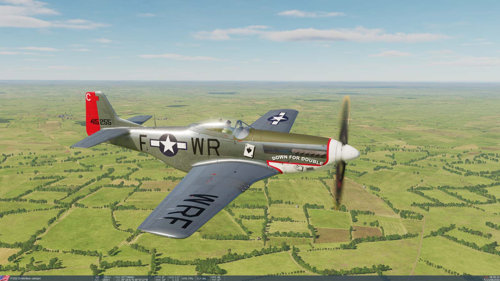 P-51 Down for Double