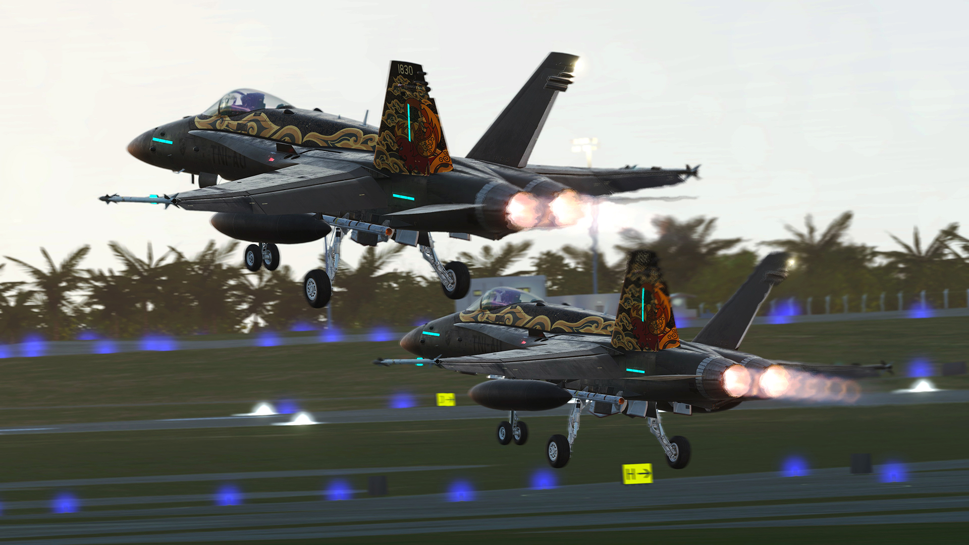 F/A-18C Hornet 18th Squadron "Gatot Kaca" Indonesia fictional livery (Iow viz+high viz)
