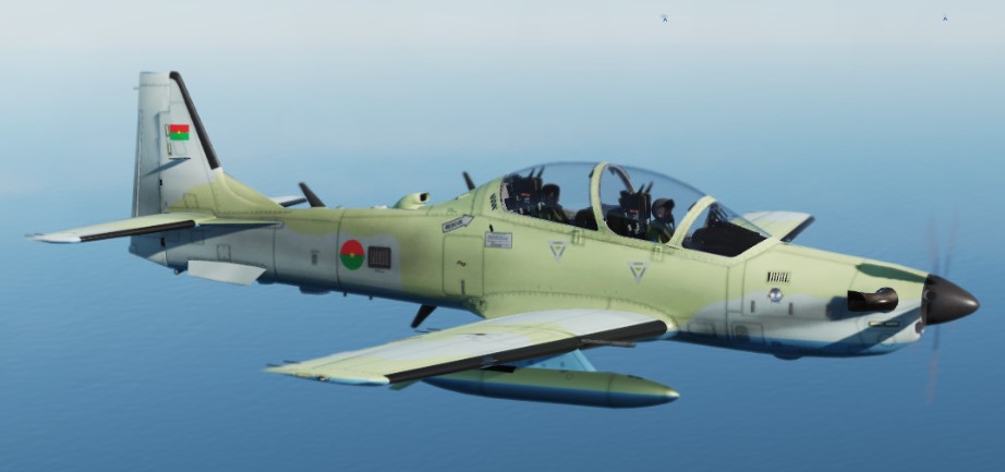 Super Tucano BurkinaFaso air force.