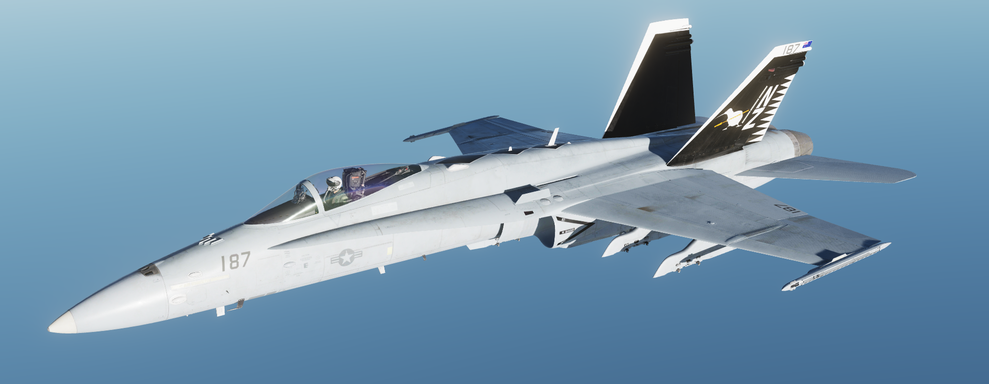 Official "The Flying Kiwis" F/A-18C Hi Vis livery by Rhino