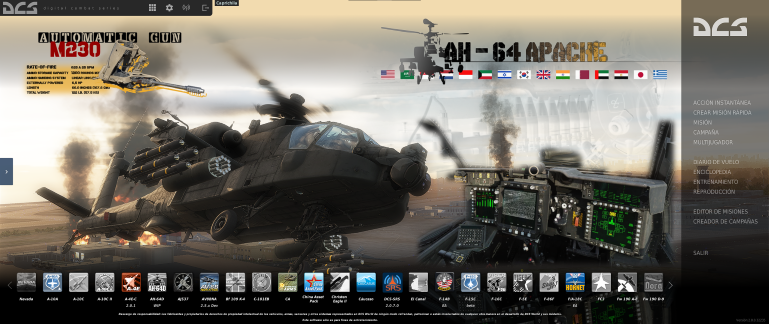 AH-64D Main Menu Theme - Tema del menú principal