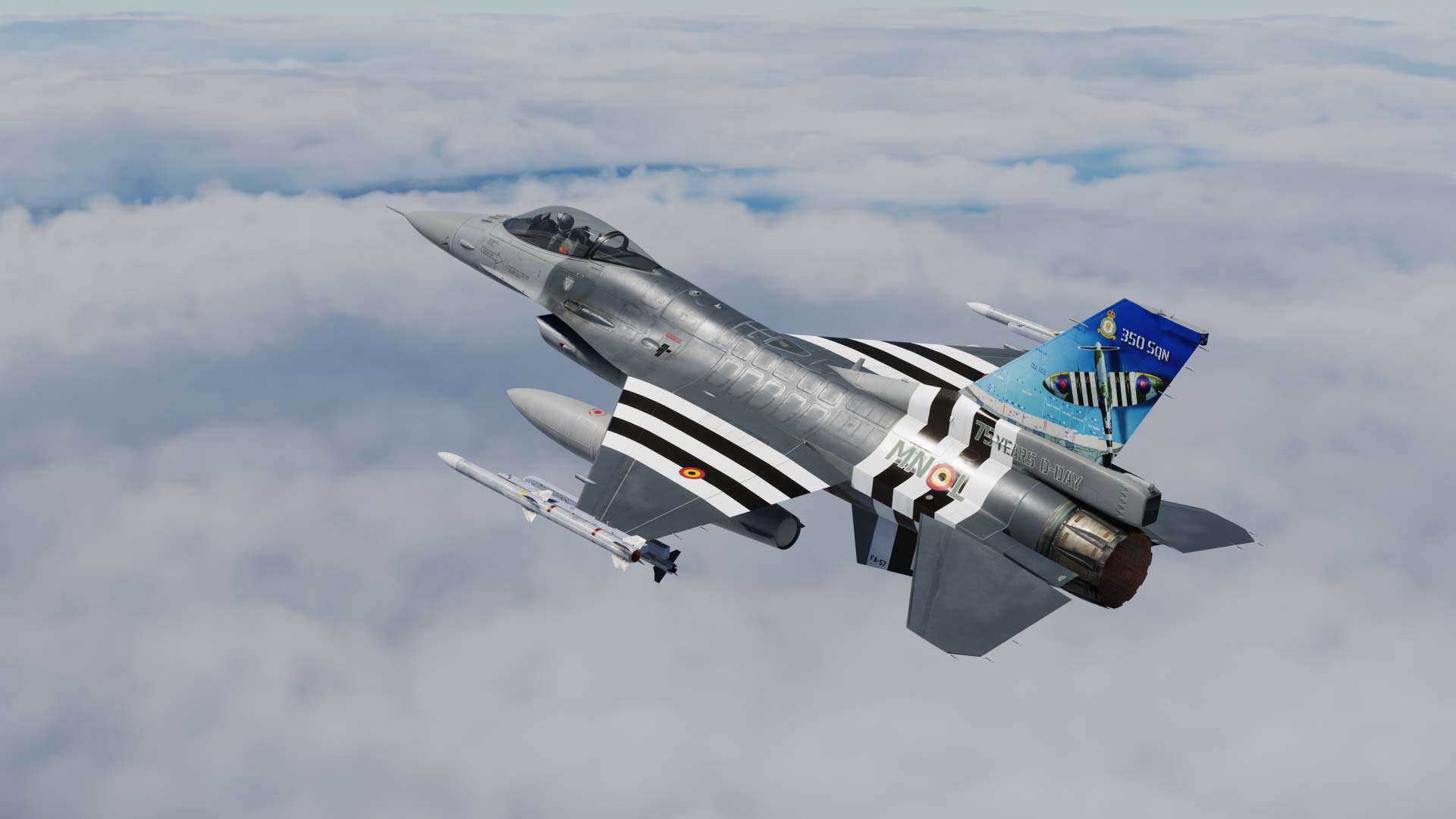 F-16 Belgian Air Force FA-57 D-Day 350 SQN V2.0