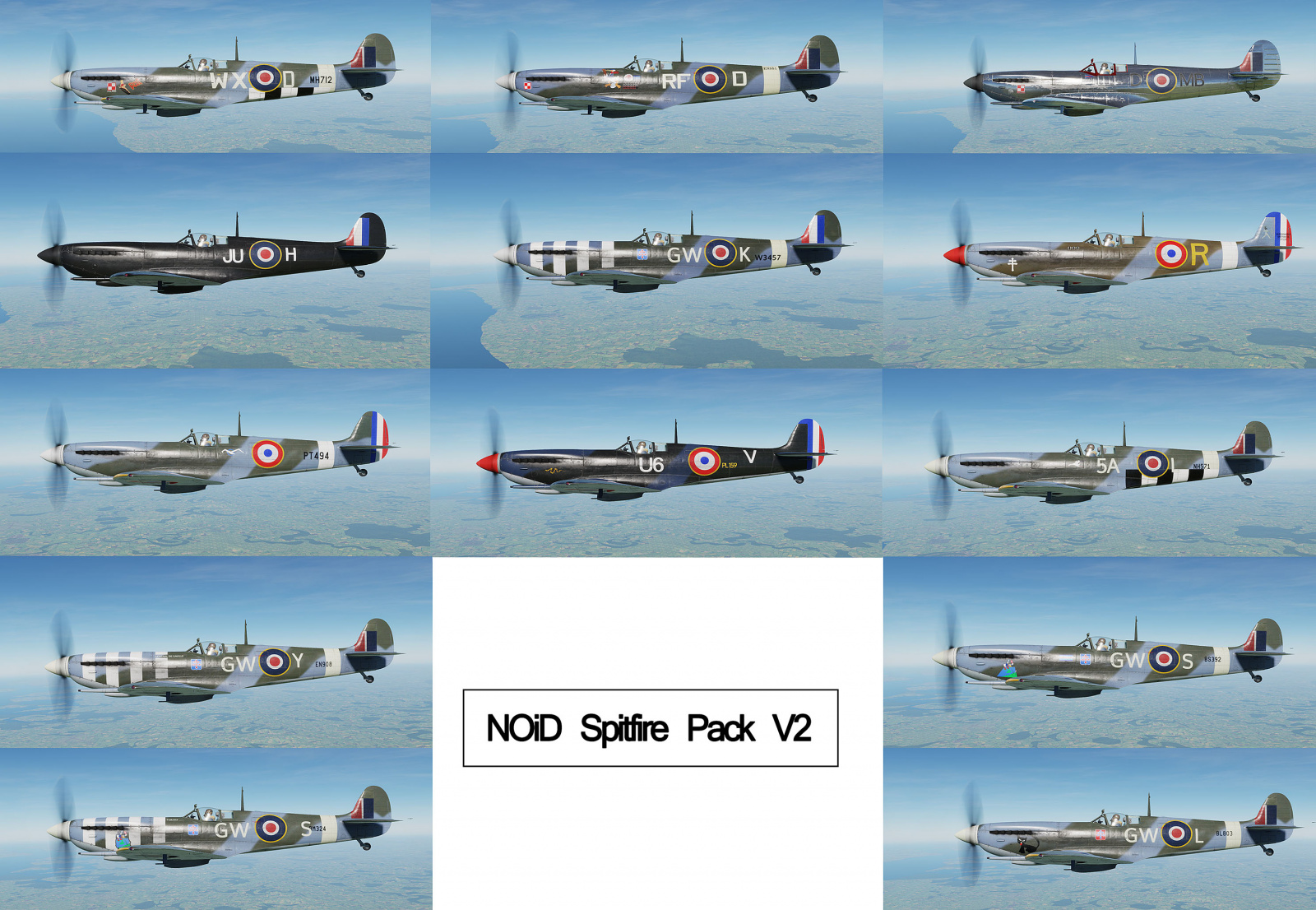 Skinpack Spitfire Ix V2 0 13 Liveries