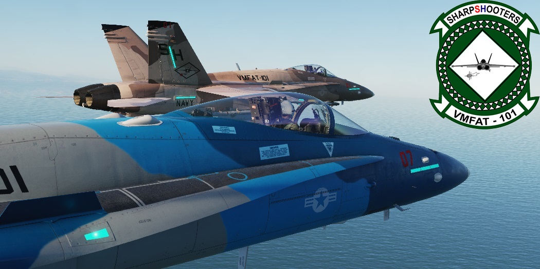 VMFAT-101 Hornet Desert and Blue Camo